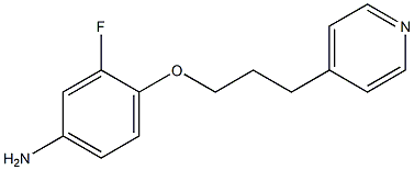 3-fluoro-4-[3-(pyridin-4-yl)propoxy]aniline 结构式