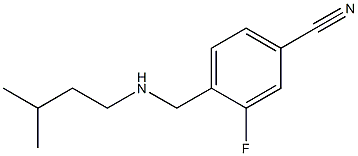 3-fluoro-4-{[(3-methylbutyl)amino]methyl}benzonitrile 结构式