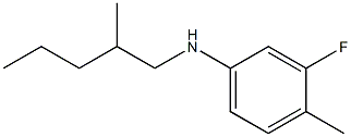 3-fluoro-4-methyl-N-(2-methylpentyl)aniline 结构式