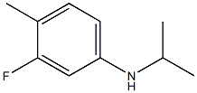 3-fluoro-4-methyl-N-(propan-2-yl)aniline 结构式