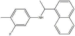 3-fluoro-4-methyl-N-[1-(naphthalen-1-yl)ethyl]aniline 结构式