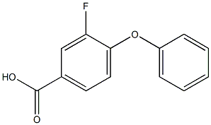 3-fluoro-4-phenoxybenzoic acid 结构式