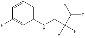 3-fluoro-N-(2,2,3,3-tetrafluoropropyl)aniline 结构式