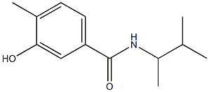 3-hydroxy-4-methyl-N-(3-methylbutan-2-yl)benzamide 结构式