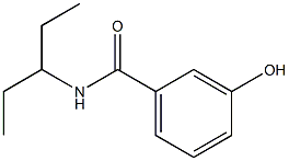 3-hydroxy-N-(pentan-3-yl)benzamide 结构式