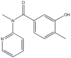 3-hydroxy-N,4-dimethyl-N-(pyridin-2-yl)benzamide 结构式