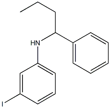 3-iodo-N-(1-phenylbutyl)aniline 结构式