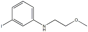 3-iodo-N-(2-methoxyethyl)aniline 结构式