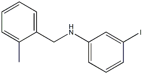 3-iodo-N-[(2-methylphenyl)methyl]aniline 结构式