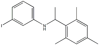 3-iodo-N-[1-(2,4,6-trimethylphenyl)ethyl]aniline 结构式