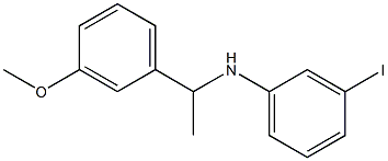 3-iodo-N-[1-(3-methoxyphenyl)ethyl]aniline 结构式