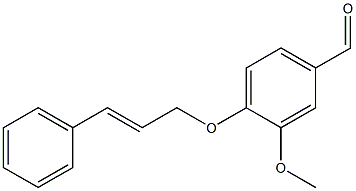 3-methoxy-4-[(3-phenylprop-2-en-1-yl)oxy]benzaldehyde 结构式