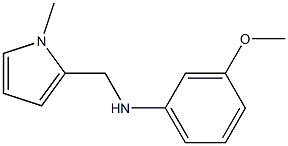 3-methoxy-N-[(1-methyl-1H-pyrrol-2-yl)methyl]aniline 结构式