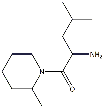 3-methyl-1-[(2-methylpiperidin-1-yl)carbonyl]butylamine 结构式