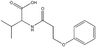 3-methyl-2-(3-phenoxypropanamido)butanoic acid 结构式