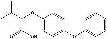 3-methyl-2-(4-phenoxyphenoxy)butanoic acid 结构式