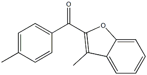 3-methyl-2-[(4-methylphenyl)carbonyl]-1-benzofuran 结构式