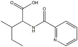 3-methyl-2-[(pyridin-2-ylcarbonyl)amino]pentanoic acid 结构式