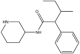 3-methyl-2-phenyl-N-(piperidin-3-yl)pentanamide 结构式