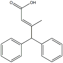 3-methyl-4,4-diphenylbut-2-enoic acid 结构式