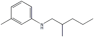 3-methyl-N-(2-methylpentyl)aniline 结构式