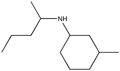 3-methyl-N-(pentan-2-yl)cyclohexan-1-amine 结构式