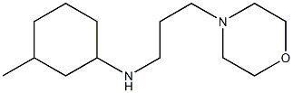 3-methyl-N-[3-(morpholin-4-yl)propyl]cyclohexan-1-amine 结构式