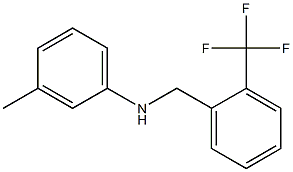 3-methyl-N-{[2-(trifluoromethyl)phenyl]methyl}aniline 结构式