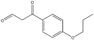 3-oxo-3-(4-propoxyphenyl)propanal 结构式