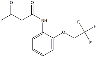 3-oxo-N-[2-(2,2,2-trifluoroethoxy)phenyl]butanamide 结构式