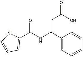 3-phenyl-3-(1H-pyrrol-2-ylformamido)propanoic acid 结构式