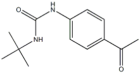 3-tert-butyl-1-(4-acetylphenyl)urea 结构式