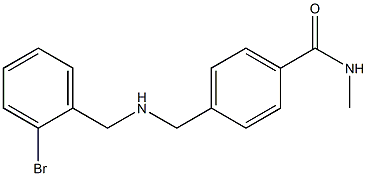 4-({[(2-bromophenyl)methyl]amino}methyl)-N-methylbenzamide 结构式