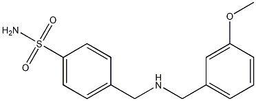 4-({[(3-methoxyphenyl)methyl]amino}methyl)benzene-1-sulfonamide 结构式