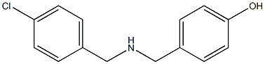 4-({[(4-chlorophenyl)methyl]amino}methyl)phenol 结构式