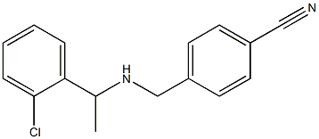 4-({[1-(2-chlorophenyl)ethyl]amino}methyl)benzonitrile 结构式
