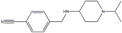 4-({[1-(propan-2-yl)piperidin-4-yl]amino}methyl)benzonitrile 结构式