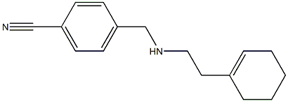 4-({[2-(cyclohex-1-en-1-yl)ethyl]amino}methyl)benzonitrile 结构式