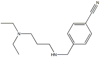4-({[3-(diethylamino)propyl]amino}methyl)benzonitrile 结构式