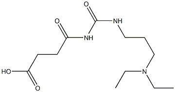 4-({[3-(diethylamino)propyl]carbamoyl}amino)-4-oxobutanoic acid 结构式