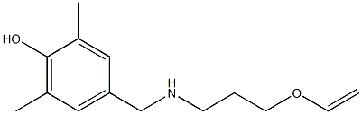 4-({[3-(ethenyloxy)propyl]amino}methyl)-2,6-dimethylphenol 结构式