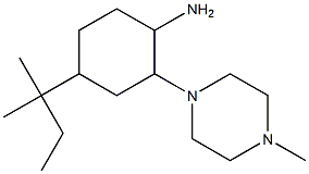 4-(1,1-Dimethyl-propyl)-2-(4-methyl-piperazin-1-yl)-cyclohexylamine 结构式