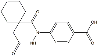 4-(1,4-dioxo-2,3-diazaspiro[5.5]undec-2-yl)benzoic acid 结构式