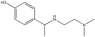4-(1-{[2-(dimethylamino)ethyl]amino}ethyl)phenol 结构式