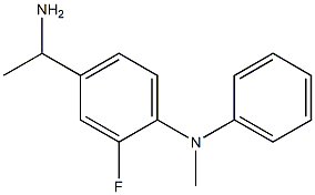 4-(1-aminoethyl)-2-fluoro-N-methyl-N-phenylaniline 结构式