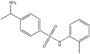4-(1-aminoethyl)-N-(2-methylphenyl)benzene-1-sulfonamide 结构式