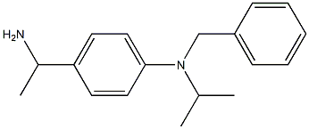 4-(1-aminoethyl)-N-benzyl-N-(propan-2-yl)aniline 结构式