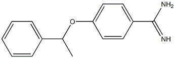 4-(1-phenylethoxy)benzene-1-carboximidamide 结构式