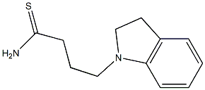 4-(2,3-dihydro-1H-indol-1-yl)butanethioamide 结构式