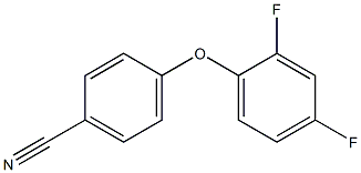4-(2,4-difluorophenoxy)benzonitrile 结构式